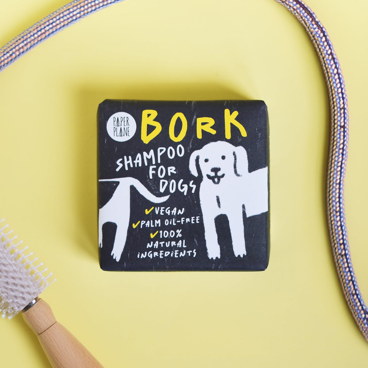 Bork Solid Dog Shampoo Bar - 100% Natural, Vegan &amp; Palm oil-free