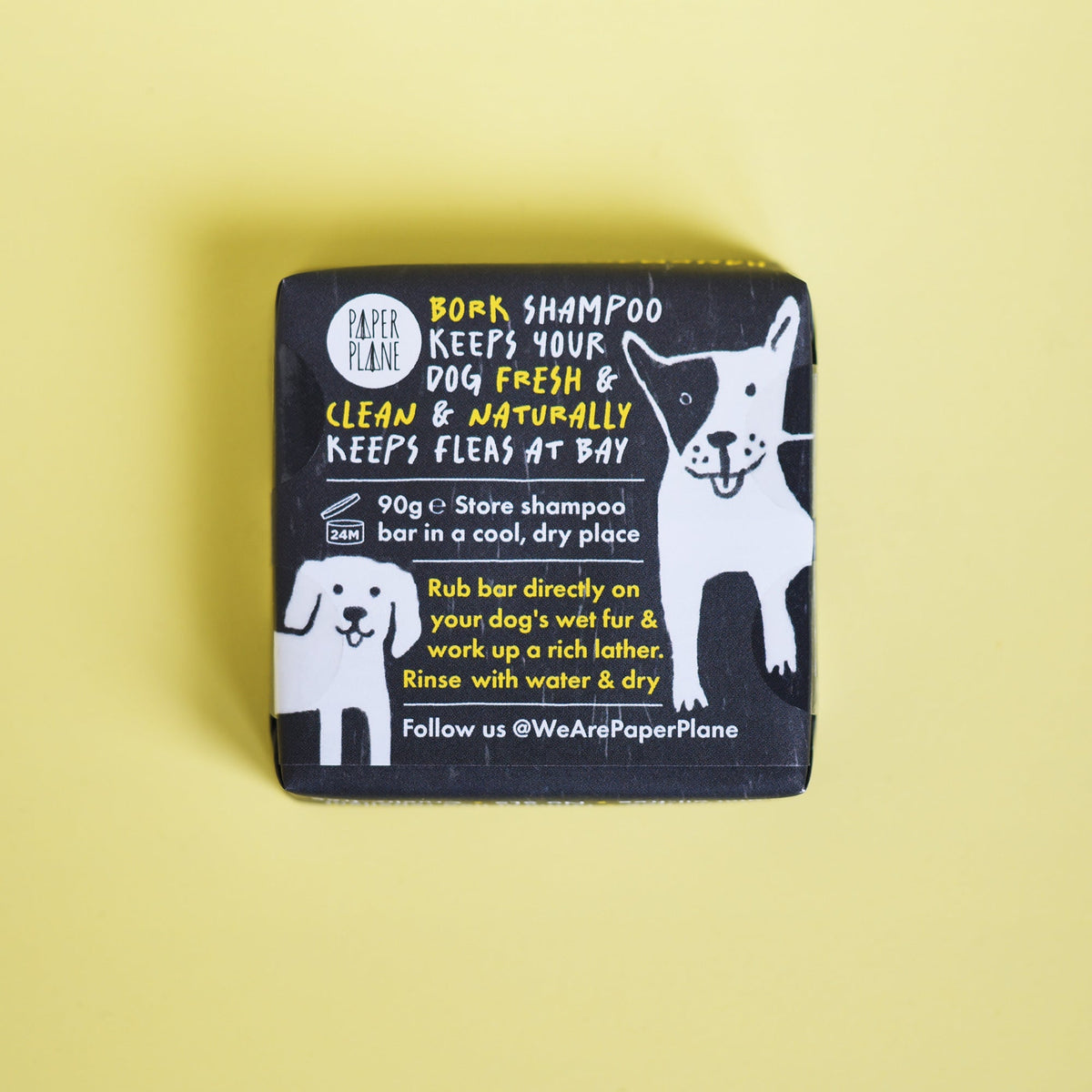 Bork Solid Dog Shampoo Bar - 100% Natural, Vegan &amp; Palm oil-free