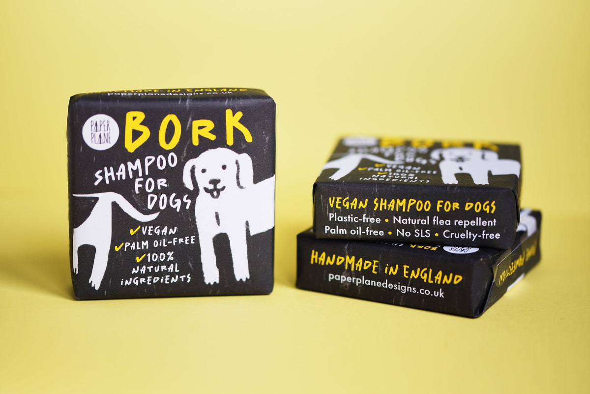 Bork Solid Dog Shampoo Bar - 100% Natural, Vegan &amp; Palm oil-free