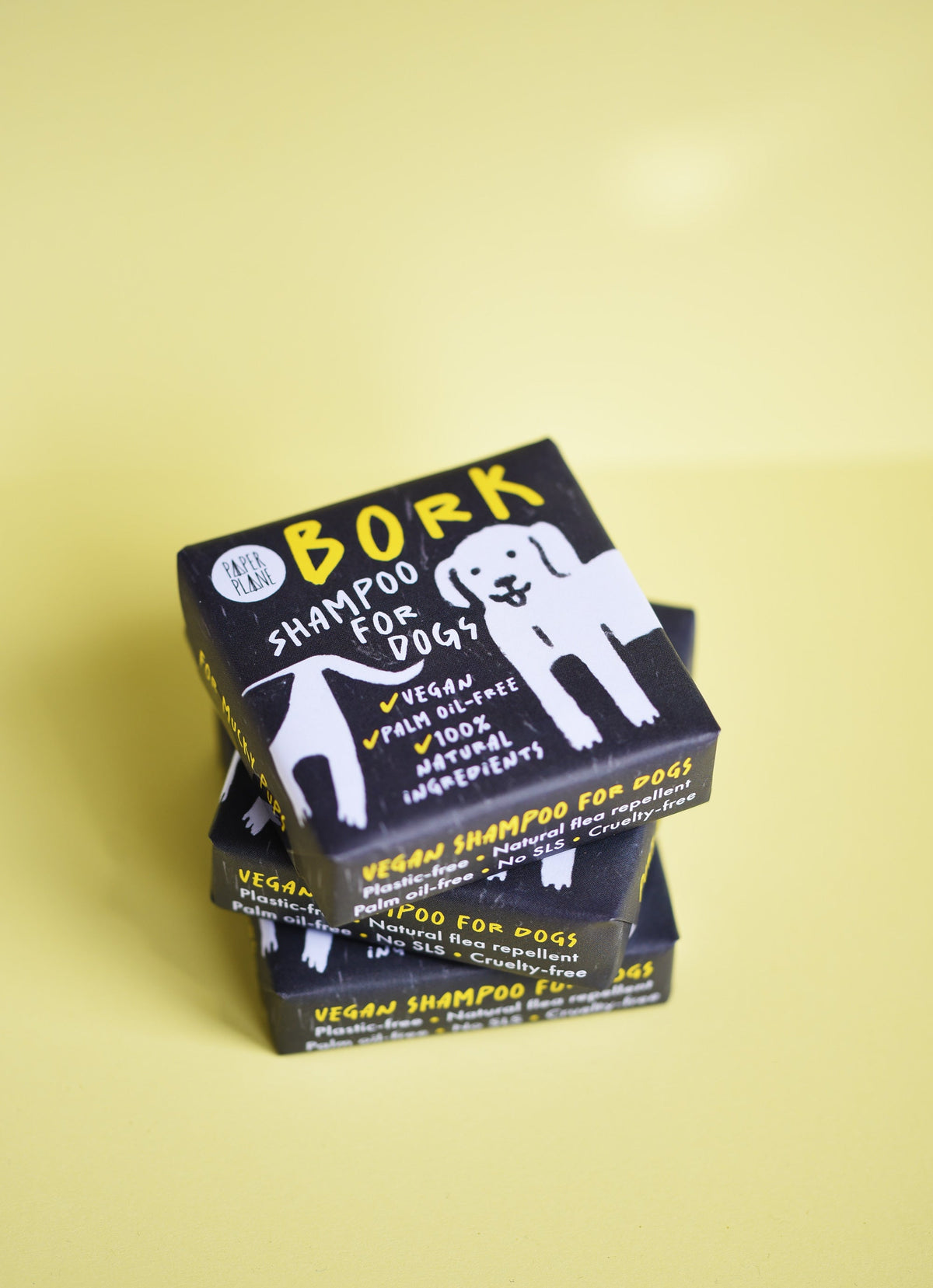 Bork Solid Dog Shampoo Bar - 100% Natural, Vegan &amp; Palm oil-free