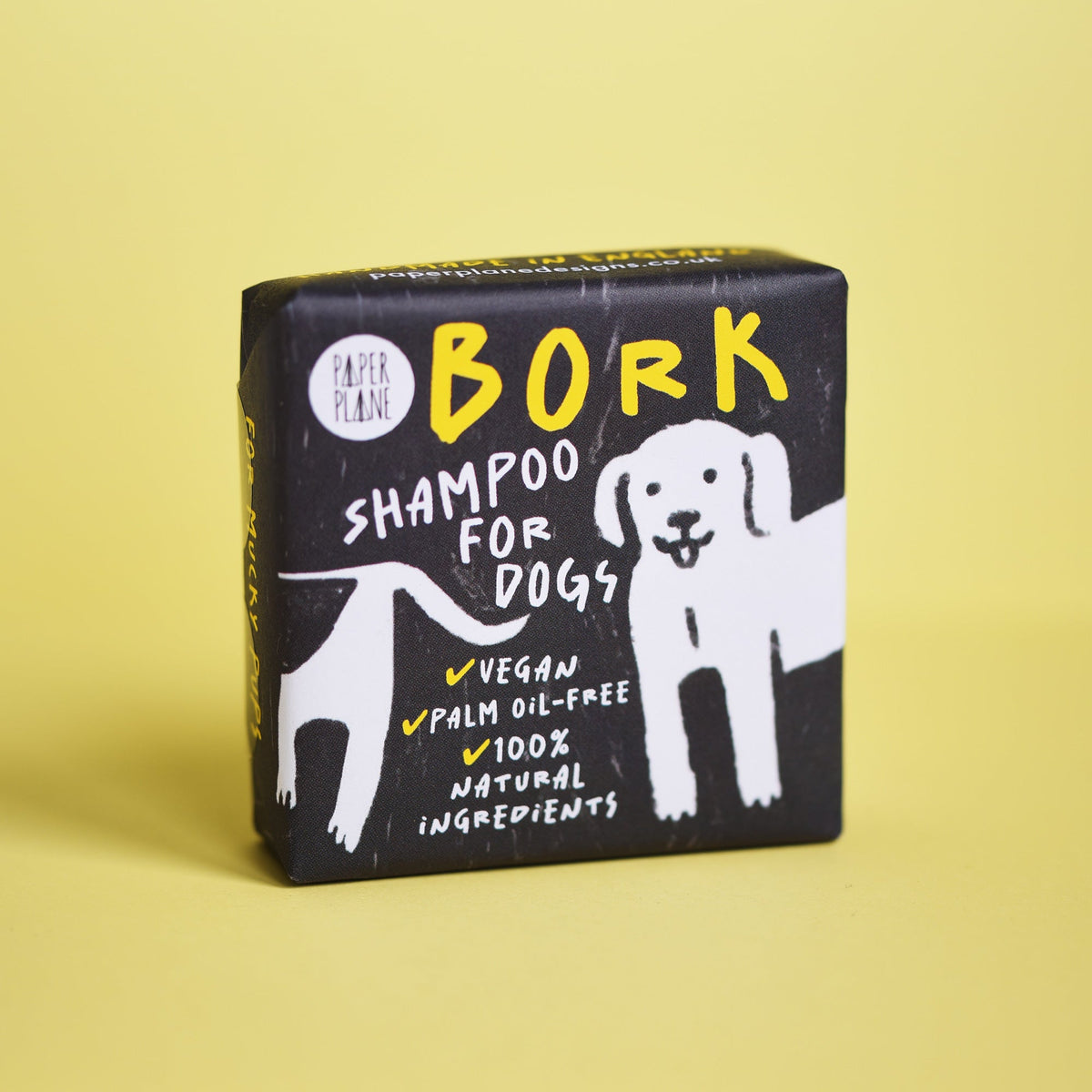 Bork Solid Dog Shampoo Bar - 100% Natural, Vegan &amp; Palm oil-free