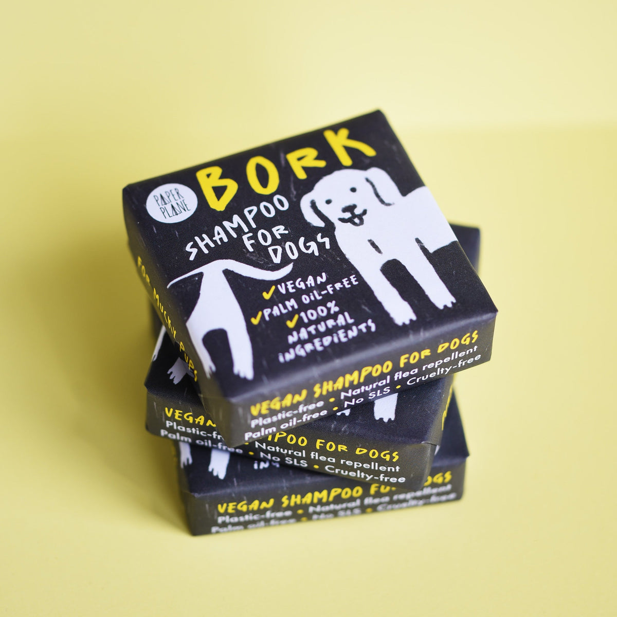 Bork Solid Dog Shampoo Bar - 100% Natural, Vegan &amp; Palm oil-free