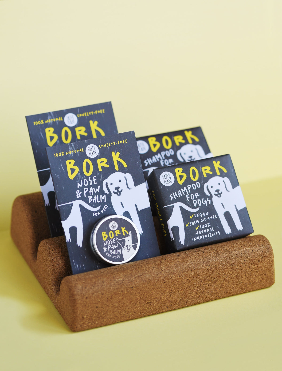 Bork Solid Dog Shampoo Bar - 100% Natural, Vegan &amp; Palm oil-free