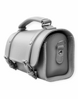 Handmade Leather Bowler Bag - Ghost Grey