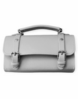 Handmade Leather Bowler Bag - Ghost Grey