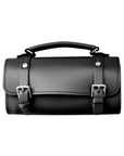 Handmade Leather Bowler Bag - Black