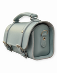 Handmade Leather Bowler Bag - Sea Green