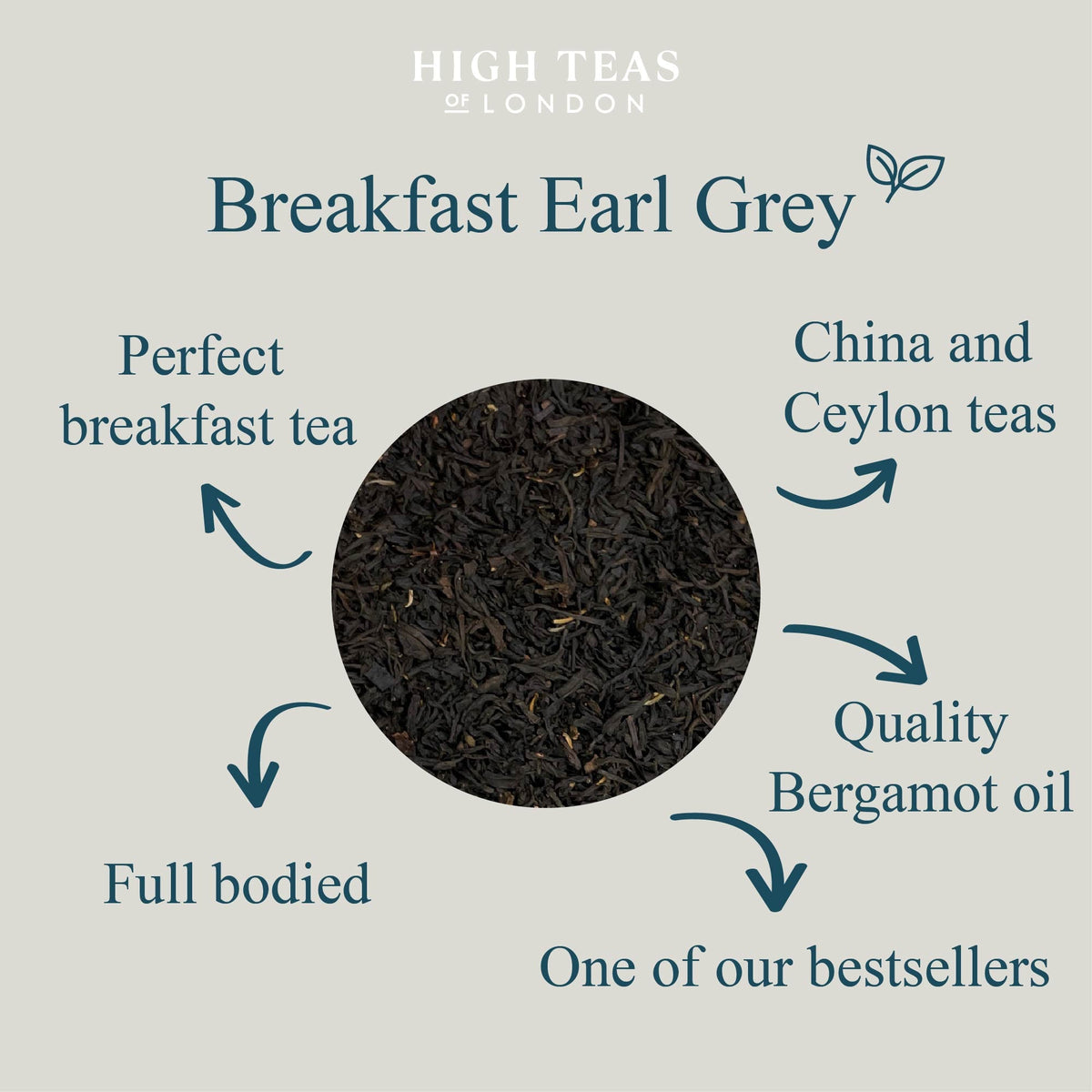 Breakfast Earl Grey Loose Leaf Tea - Bold Black Tea with Bergamot