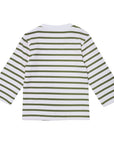 Khaki Breton Stripe Top