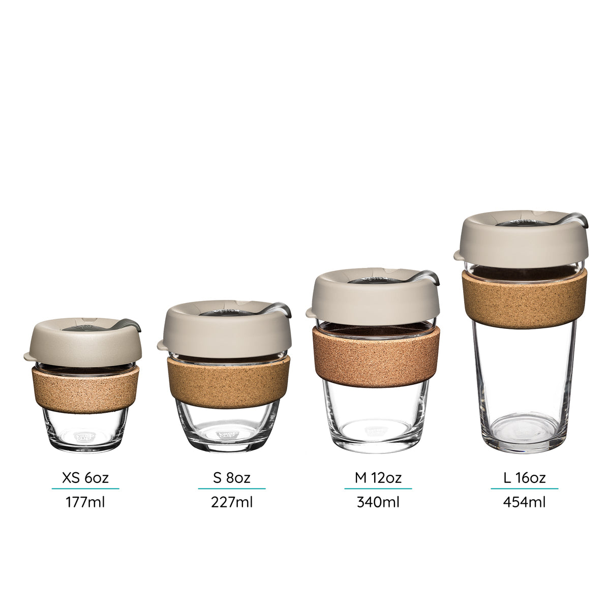 Brew Cork Glass Cup - 12oz | Saskatoon