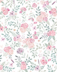 Hand Painted Watercolour Roses Wallpaper