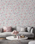 Hand Painted Watercolour Roses Wallpaper