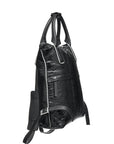 Black Python Print Leather Backpack - Brix and Bailey® - Contemporary Bag, Watch and Accessory Brand
