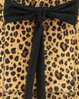 Animal Print Bow Compact Leather Tote – Stylish & Practical by Emmas Bags at brixbailey.com