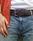 The Long Haul Belt - Brown Classic 100% Real Leather Belt