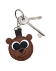 Brown Bear Handmade Leather Bag Charm