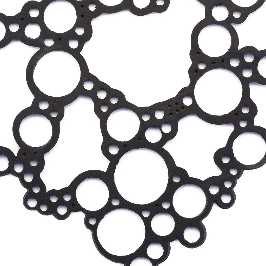 Bubbles Recycled Rubber Necklace-3