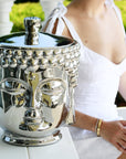 Silver Grande Buddha Candle