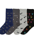 Small Motif 4 Pack Bamboo Sock Set