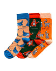 Orange Lover Bamboo Sock Set of 3