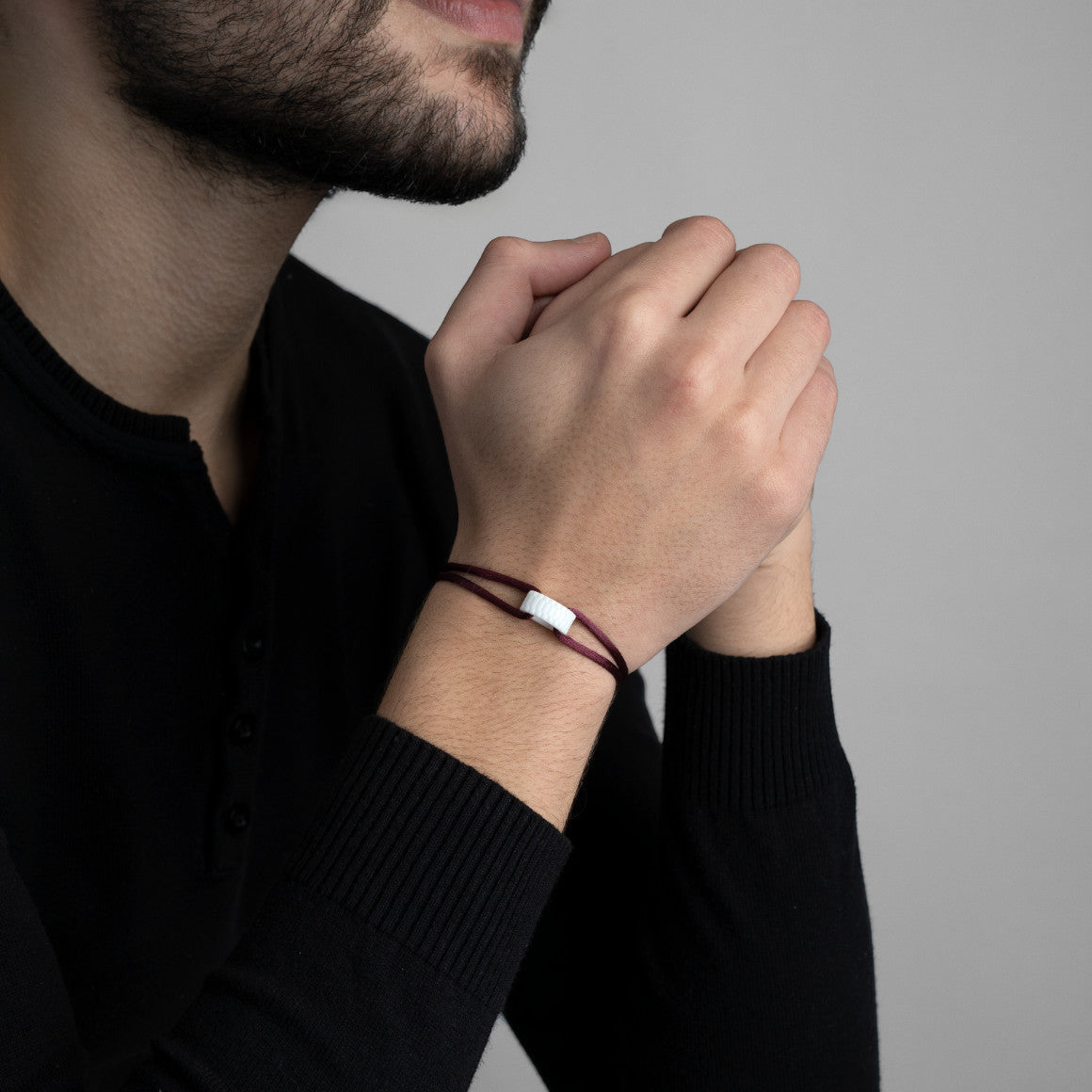 Snow Regent Cord Bracelet