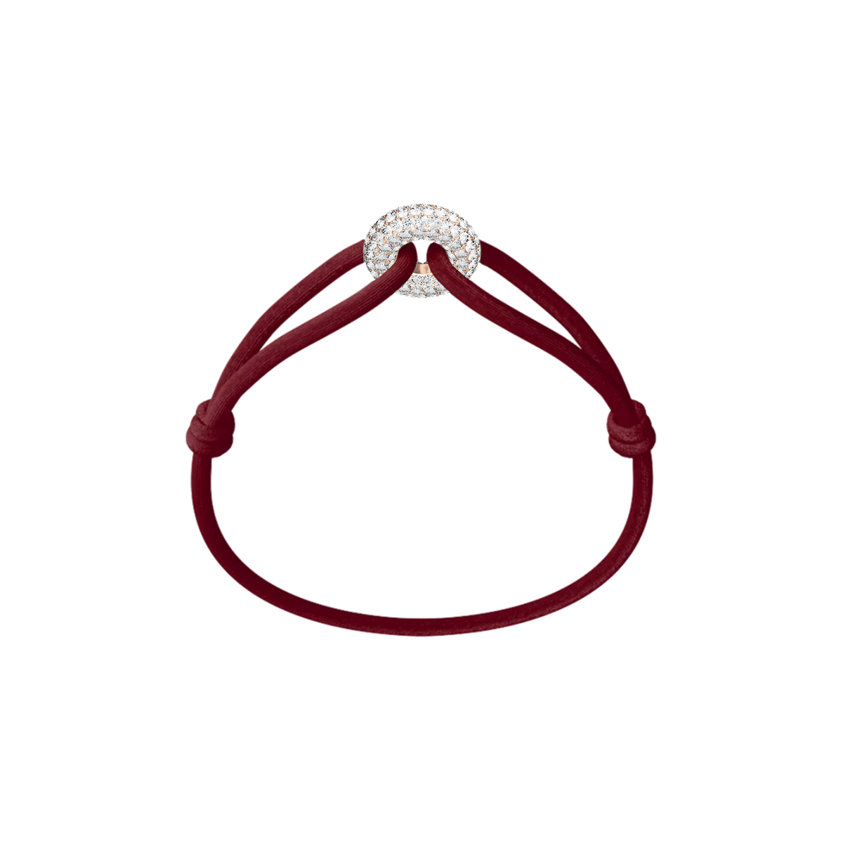 Rose Soho Pavé Cord Bracelet