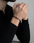 Carbon Regent Cord Bracelet