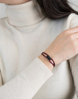 Carbon Regent Cord Bracelet