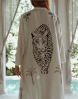 Royal Robe Jaguar Kimono in Sustainable Silk