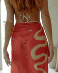 Cosmic Silk Beach Wrap Scarf in Mystic
