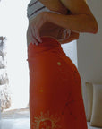 Cosmic Silk Beach Wrap Scarf in Mystic