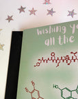Wishing you all the festive feels chemistry card