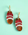 Pigs in Blankets Hoop Earrings