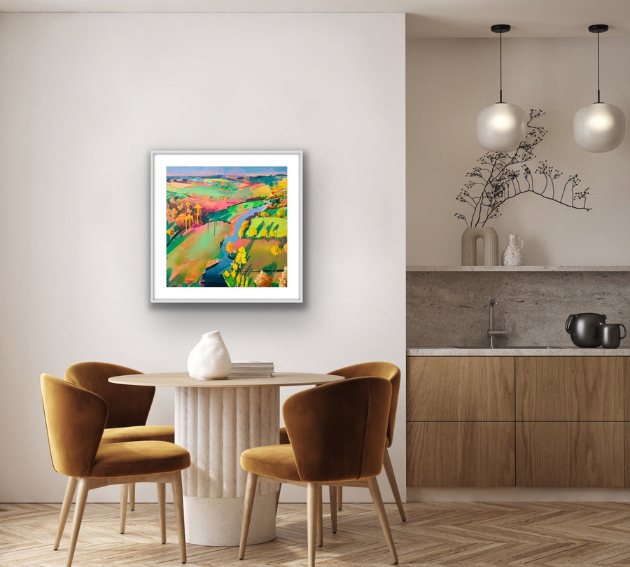 Luxury By Brook Dream Vignette square giclee fine art print, signed and embossed, framed or unframed, 70x70cm by Michael Sutherland Art at brixbailey.com