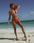 Vega String Bikini in Empress Moth