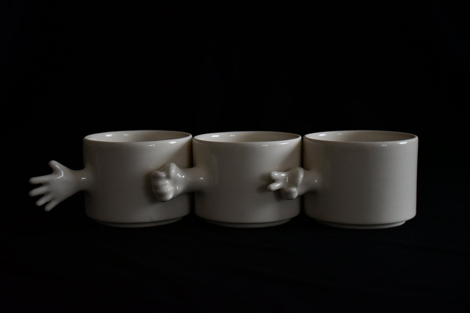 Rock Paper Scissors Porcelain Cup Set