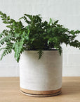 Handmade ceramic planter - Eggshell white