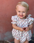 Mara Pink Muslin Romper