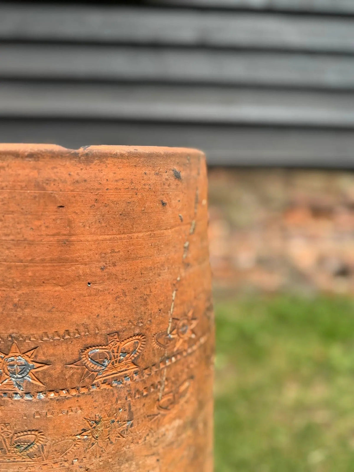 Victorian Terracotta Chimney Pot Garden Planter/ Plant Pot Architectural Antique