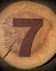 12″ Rusty Fat Font Metal Letters For The Home And Garden A–Z & 0–9