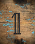 Black 5" or 12" Art Deco Metal Lettering A-Z 0-9