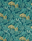 Leopard jungle velvet, drum lampshade /ceiling shade with a white lining