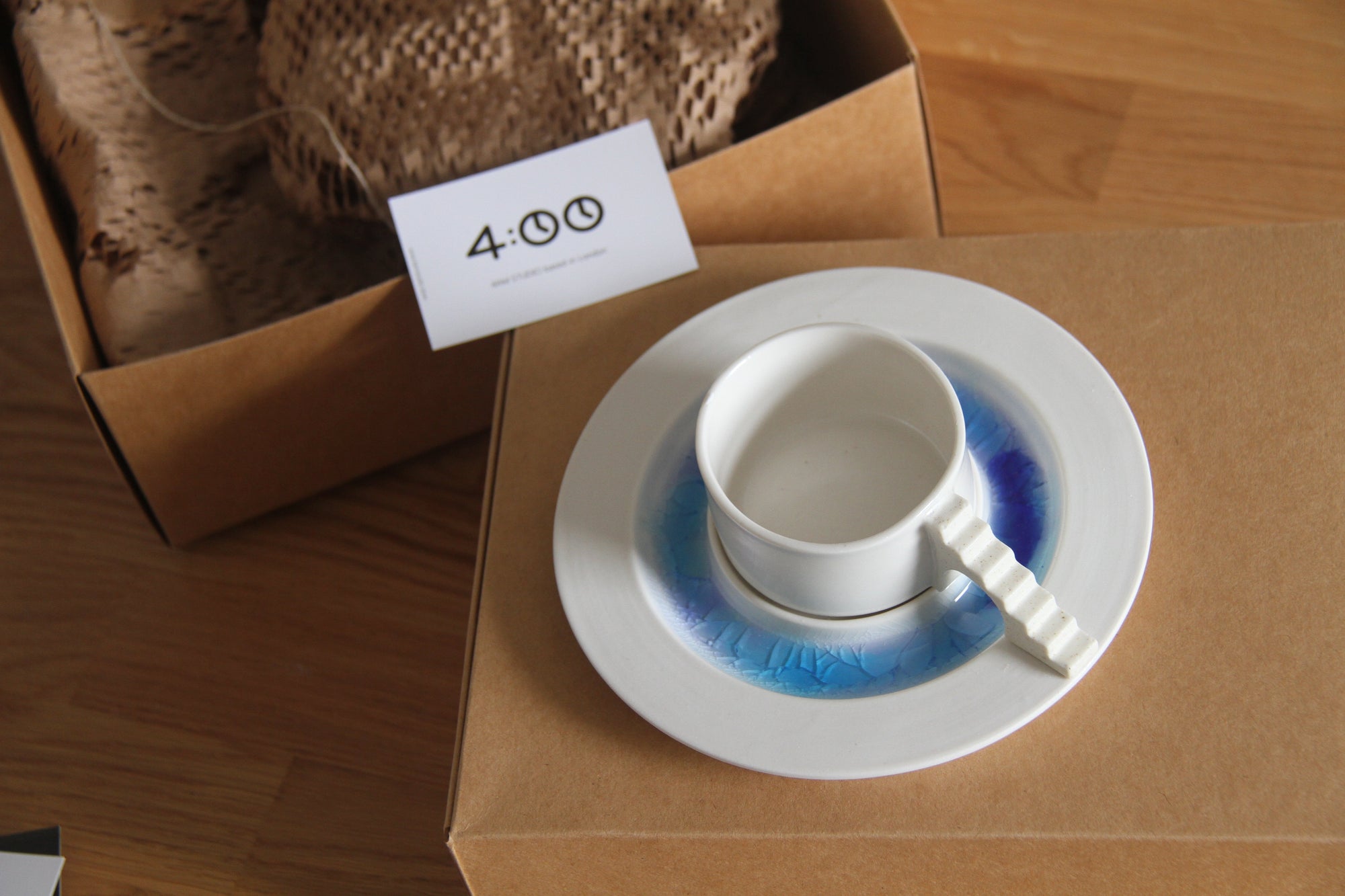 Castle Coffee Cup with Blue Glass Moat