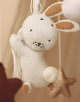 Handmade Bunny baby mobile  bordeaux-5