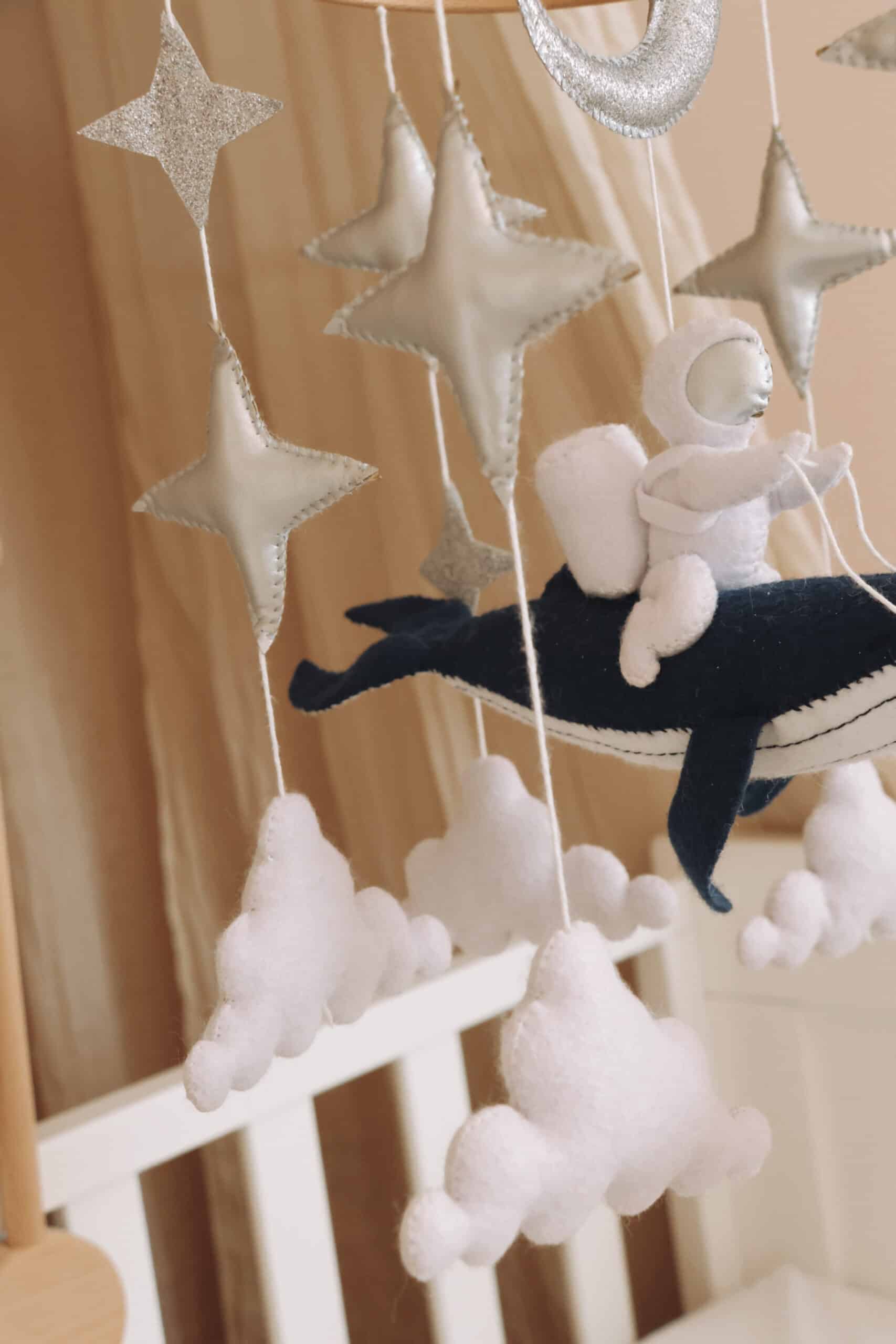 Handmade astronaut mobile-7