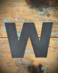12" and 5" Black Fat Font Metal Letters.