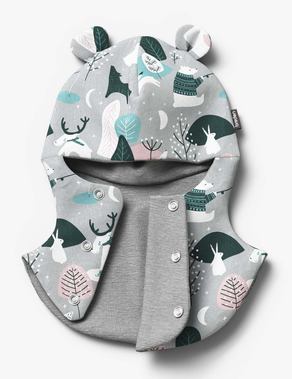 Thermal Merino Baby Balaclava Winter Animals