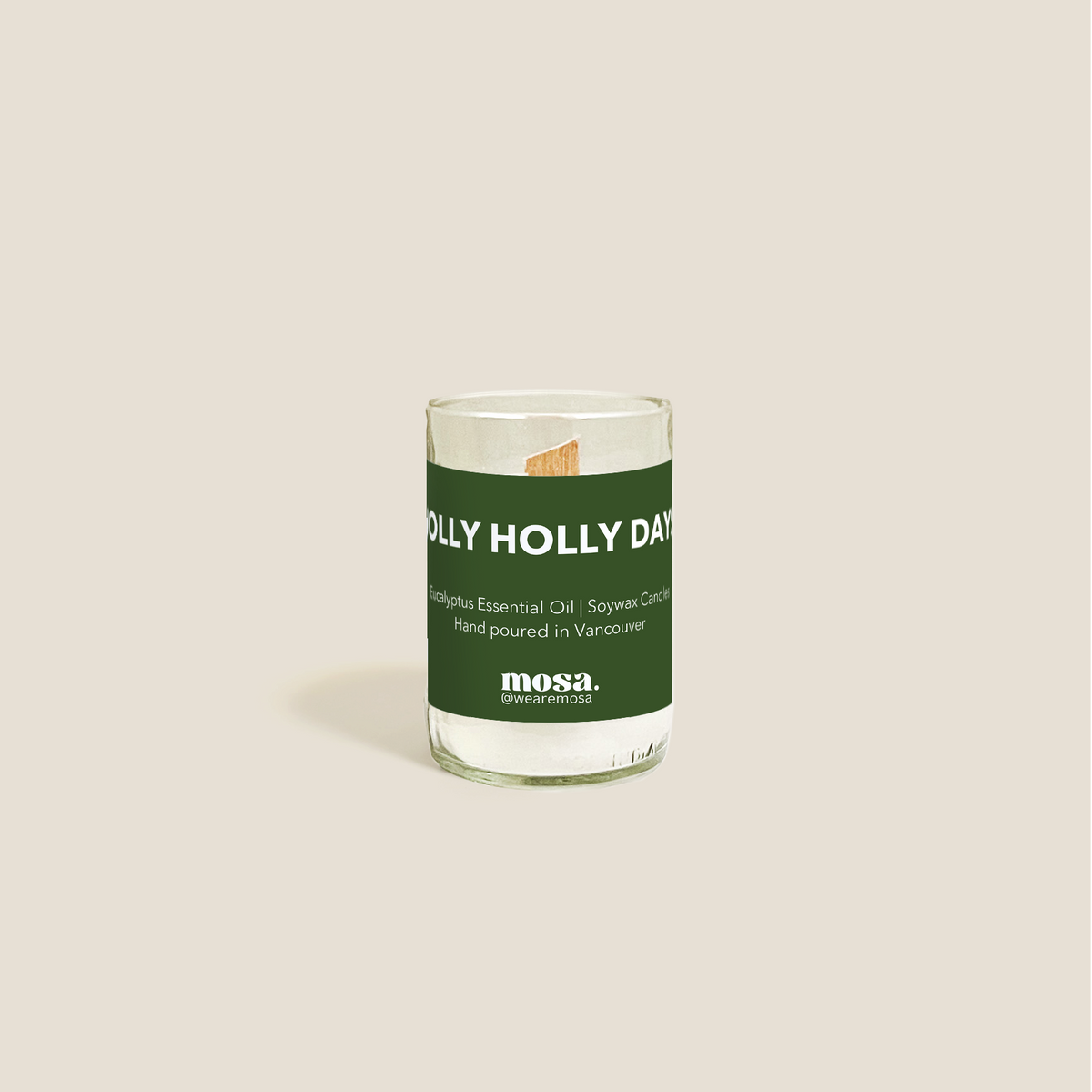 Jolly Holly Days Holiday Candle