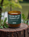 You’re On The Naughty List Holiday Candle