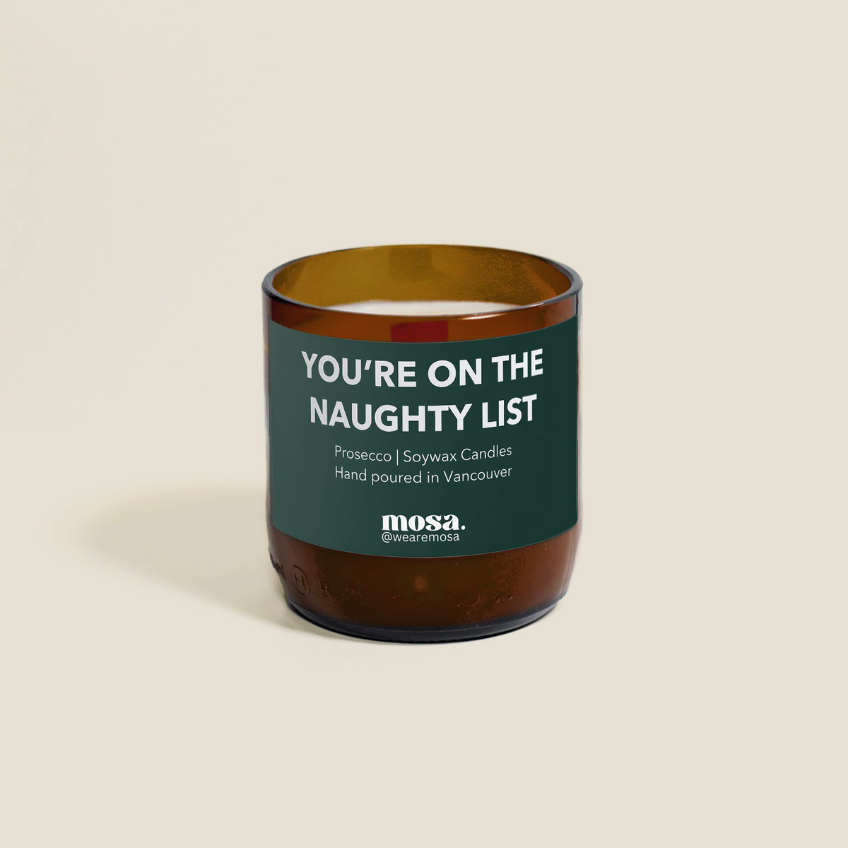 You’re On The Naughty List Holiday Candle